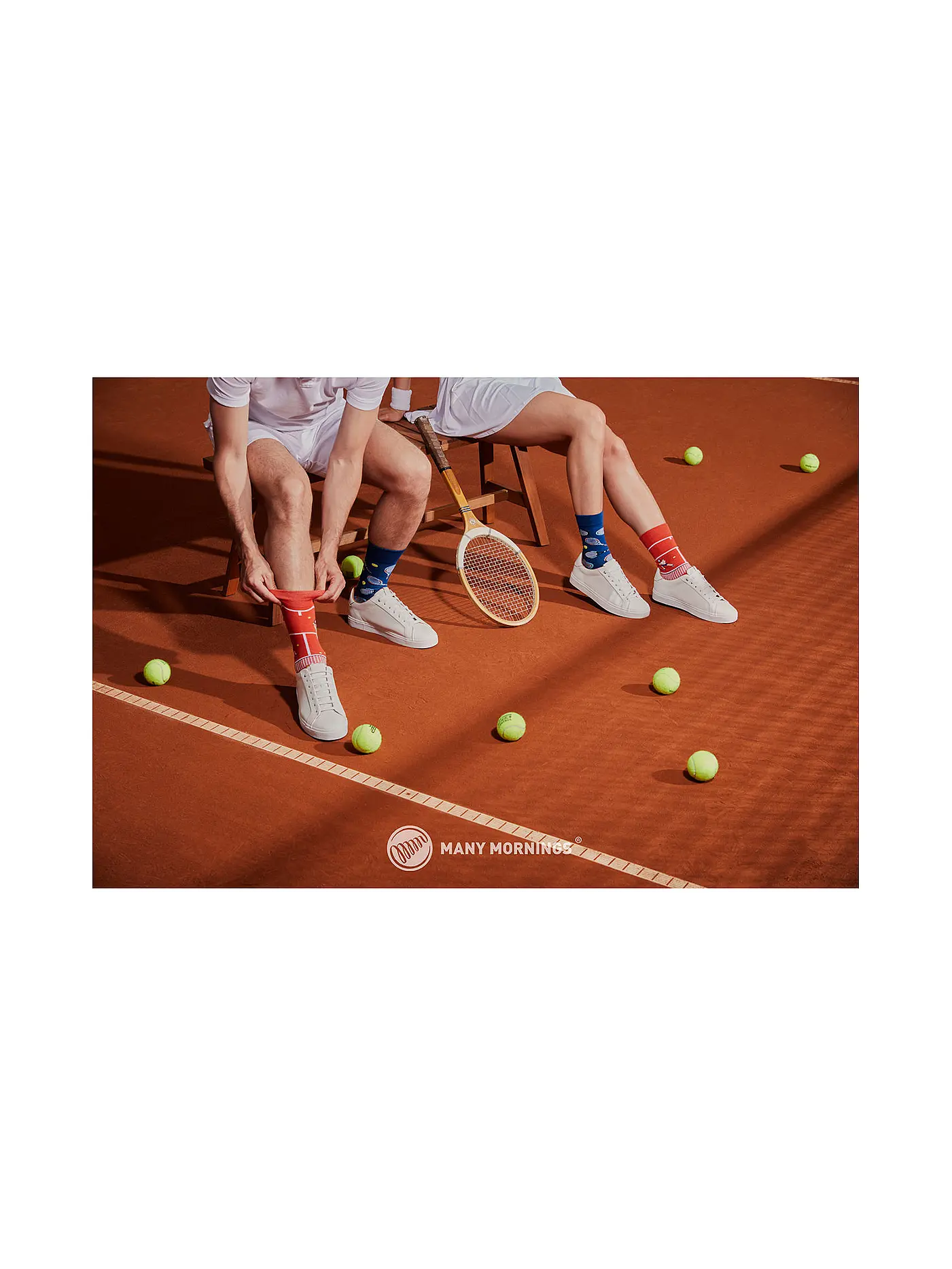 MANY MORNINGS | Damen Socken GRAND SLAM rot | 